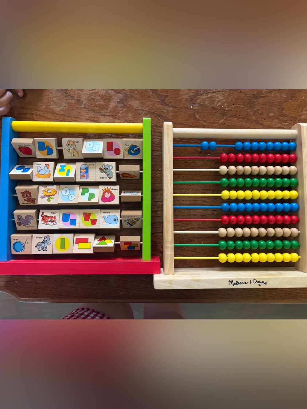 Melissa & Doug Wooden Abacus and Alphabet Activity Toy - Multicolor
